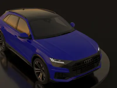 Audi Q8 full texture  3D print model