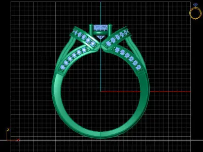 Women Ring 3DM Womens Ring 3d models 3D print model 3D print model 34