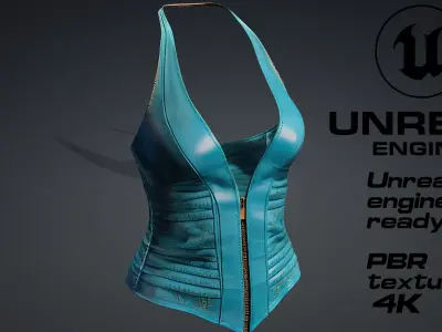  leather top  PBR 4k  Low-poly 3D model