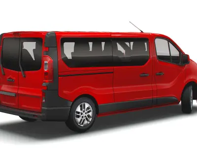 Renault Trafic Minibus LWB 2021 3D model