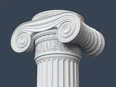 Ionic Column 001 3D model