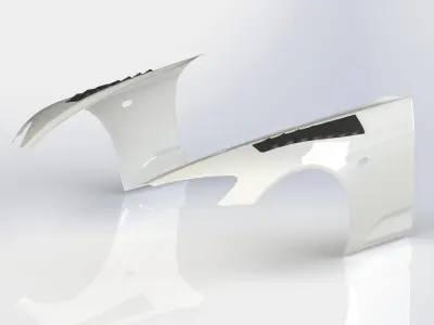 S2000 AP2 Front Fenders Exterior Surface Model 3D Laser-Scanned 3D model