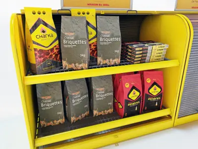 Charcoal Firelighters and Storage 3D model