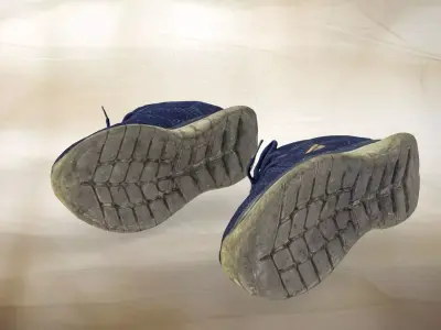 A pair of used Skechers 012 Low-poly 3D model