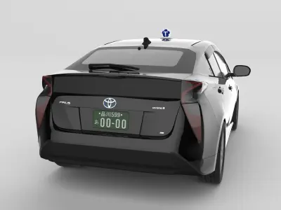 Japanese Taxi TokyoKotsu TOYOTA Prius2016 3D model