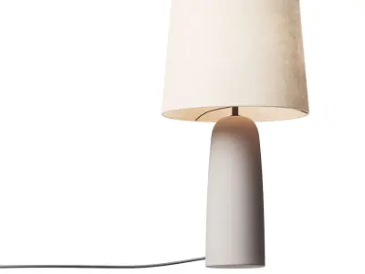 Grote tafellamp Kaya betonnen voet 3D model