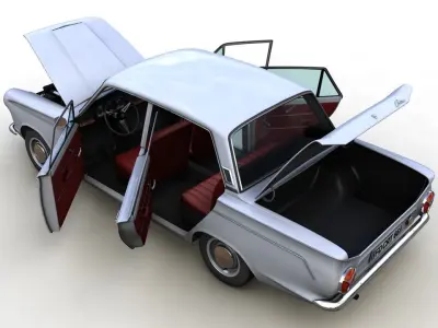 Cortina GT Mk1 4 Doors 1966 3D model