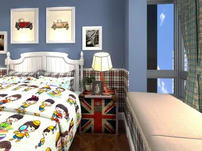 3D Kids-Bedroom Models 3D model