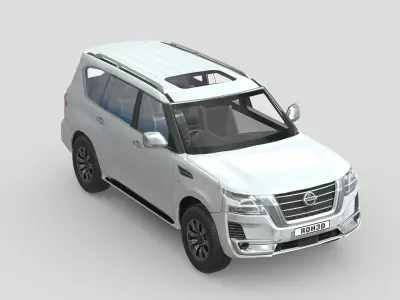 Nissan Patrol 2020 Low-poly 3D model