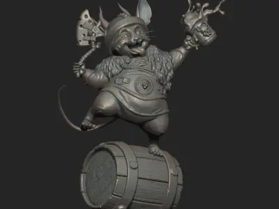 Mouse Viking 3D print model