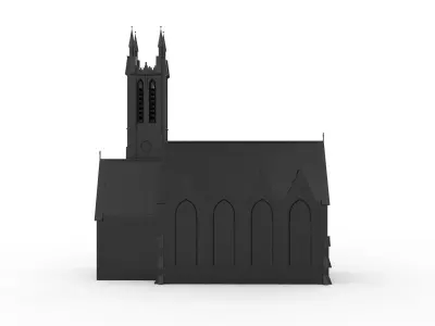 Kylemore Neo-Gothic Church - Ireland 3D print model