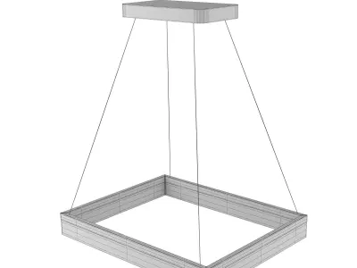 Light 7 model square led pendant 3D model