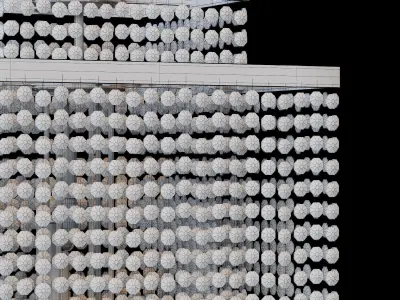 Luxury Designer Italian Square Crystal Chandelier 3D model