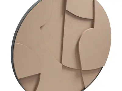 Relieffo home round sculpture 1 3D model