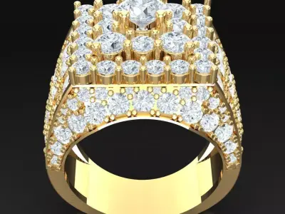 Luxury Men Rings Designs 5MR080 3D print model