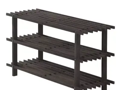 Pair Shoe Rack 3D model