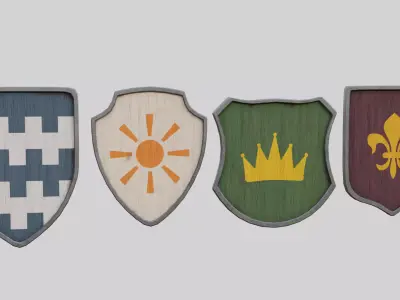 Coat Of Arms Collection 5 Low-poly 3D model