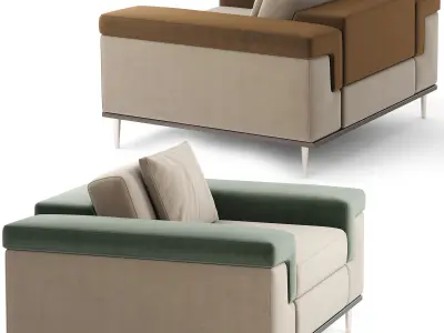 MD Luxury Arm Chair 001 3D model