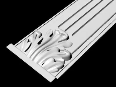 Central decor ornament for furniture 3D model 387