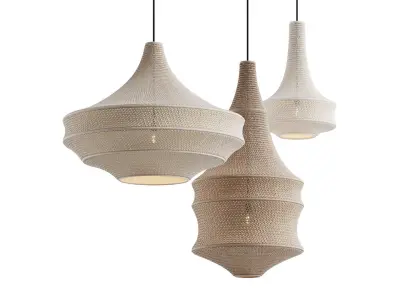 Crochet Pendant Lamp by Hamimi Design 3D model