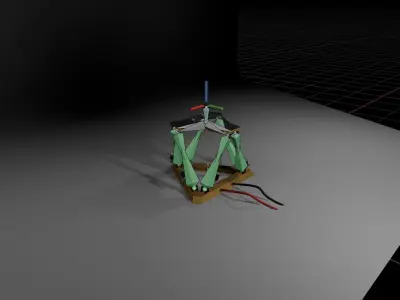 Hexapod Robotic Platform also known as Gough-Stewart platform 3D model