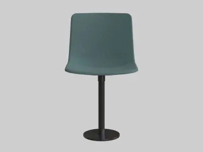 PATO Column Chair-Model 4082 Ancient green Low-poly 3D model
