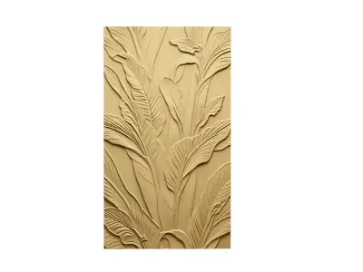 modern panel wall decor set relief stl mural CNC 254 3D model
