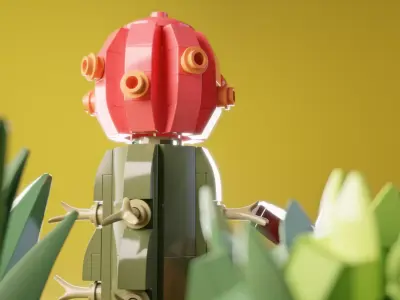 Lego Succulents 3D model