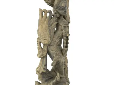 India Carving Low-poly 3D model