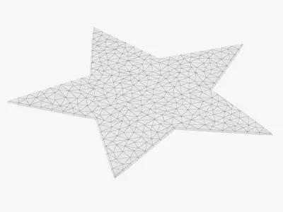 Rug Star red 3D model