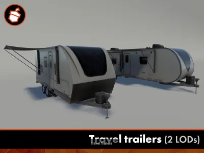 Travelling vehicles bundle 3D Model Pack