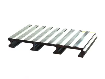 Aluminum Extruded Trailer Flooring MOD AL-047ap  3D model