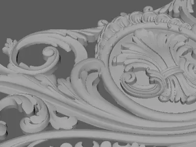dekor ornate gold ornament 3D model