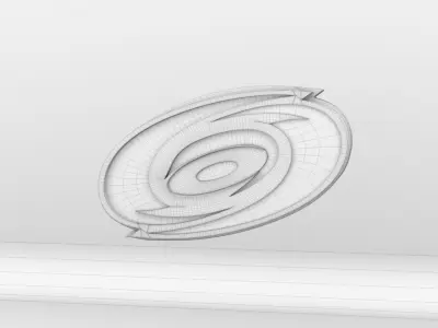NHL Carolina Hurricanes Team Logo 3D model