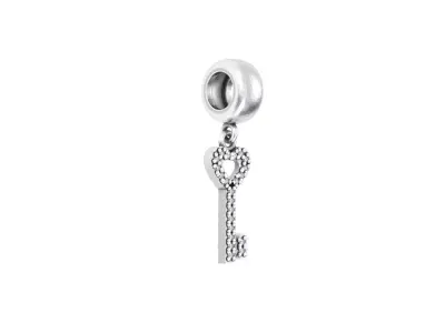 Key with gems Charm 3D print model
