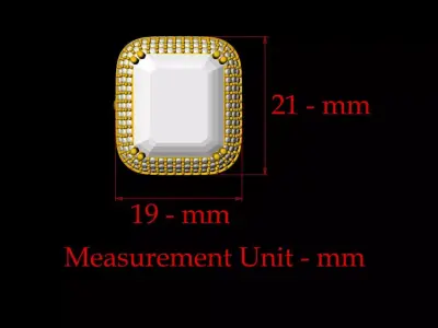 Unique Women Ring - 0038 3D print model