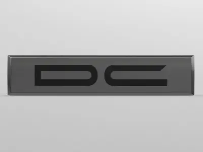 dc  logo 3D model