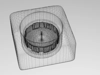 Glass Candle Holder 3D model