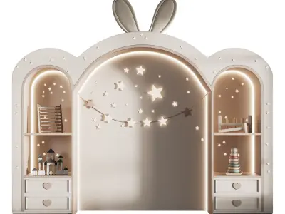 Kids wall panel 18 3D model