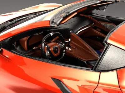 Chevrolet Corvette C8 Stingray CG 2020 3D model