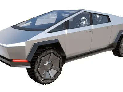 Tesla Cybertruck Low-poly 3D model