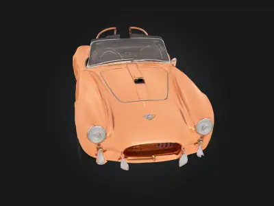 Copper Cobra Roadster  Sleek Power with a Gleaming Finish 3D model