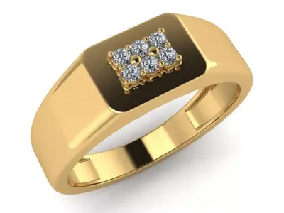 light weight gold diamond rings-C111116SKCH2025988-wt-5-10 3D print model