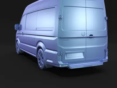 All electric german cargo van 3D model