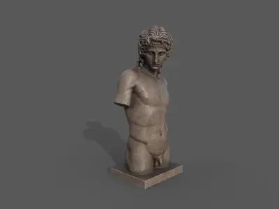 Eros of Centocelle  Low-poly 3D model