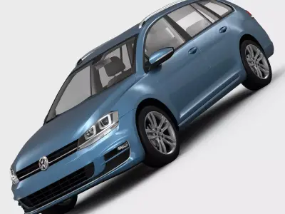 Volkswagen Golf 7 Variant 2013 3D model