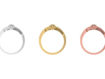 Engagement Ring Free 3D print model 25