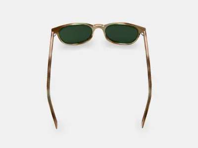 Durand Sunglasses in Oak Resin Matte 3D model