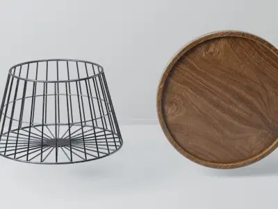 Coffee Table model 3 Low-poly 3D model