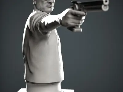 Yusuf Dikec Turkish sport shooter Olympics 2024 Turkey hitman 3D print model